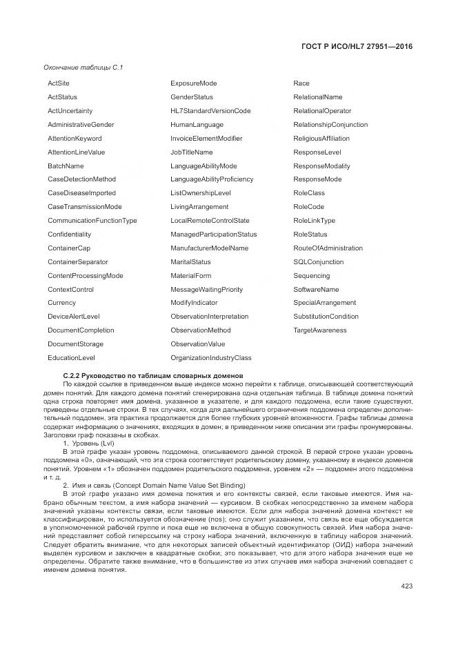 ГОСТ Р ИСО/HL 7 27951-2016, страница 426